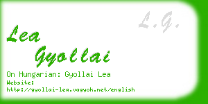 lea gyollai business card